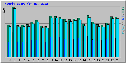 Hourly usage for May 2022